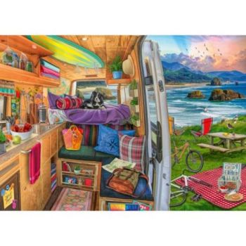 Ravensburger - Puzzle priveliste din rulota 1000 piese design nou