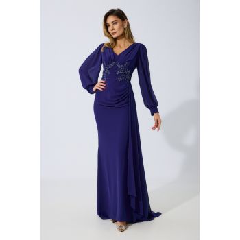 Rochie de ocazie premium Impulse Albastra