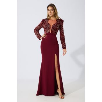 Rochie de ocazie premium Saphire Bordo