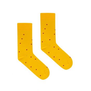 Sosete bumbac organic galbene Kabak Lemon Socks