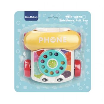 Telefon cu disc interactiv si de tras, ILP Walk-along Pull Toy