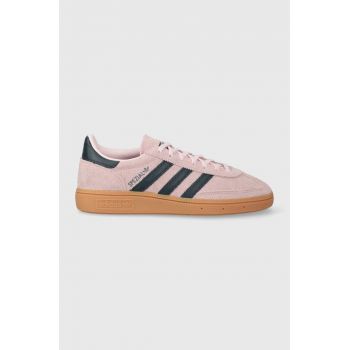 adidas Originals sneakers din piele întoarsă HANDBALL SPEZIAL culoarea roz