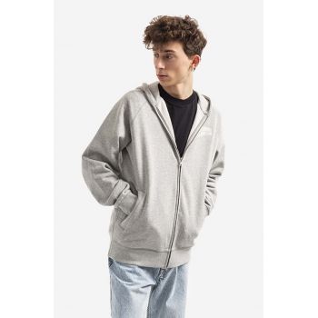 Billionaire Boys Club hanorac de bumbac bărbați, culoarea gri, cu glugă, cu imprimeu BC006-HEATHERGRE