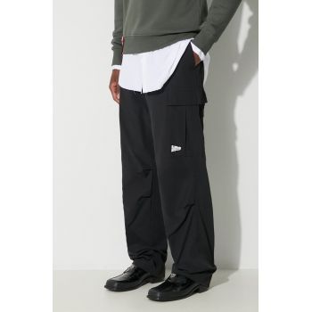 Billionaire Boys Club pantaloni Cargo bărbați, culoarea negru, drept, B23411