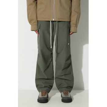 Billionaire Boys Club pantaloni Cargo bărbați, culoarea verde, drept, B23411