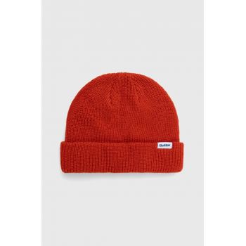 Butter Goods căciulă Wharfie Beanie culoarea roșu, din tricot gros, BGQ3235704