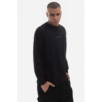 Maharishi longsleeve din bumbac culoarea negru, cu imprimeu 4094.BLACK-BLACK