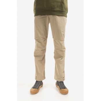 Maharishi pantaloni Original Dragon bărbați, culoarea bej, drept 8127SAND-SAND