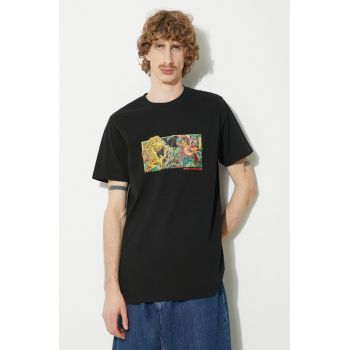 Maharishi tricou din bumbac Tiger Vs. Samurai T-Shirt barbati, culoarea negru, cu imprimeu, 1079.BLACK