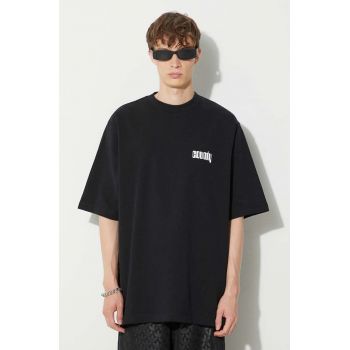 Marcelo Burlon tricou din bumbac Disco God bărbați, culoarea negru, cu imprimeu