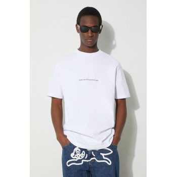 Marcelo Burlon tricou din bumbac Party Quote Basic bărbați, culoarea alb, cu imprimeu, CMAA056S24JER0050110