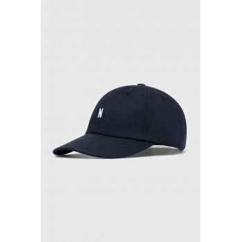 Norse Projects șapcă de baseball din bumbac culoarea bleumarin, uni N80.0001.7004-7004