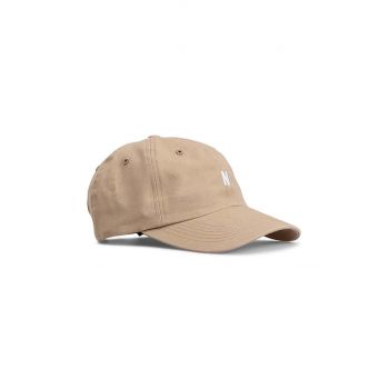 Norse Projects șapcă din bumbac Twill Sports Cap culoarea bej, cu imprimeu, N80-0001 0966