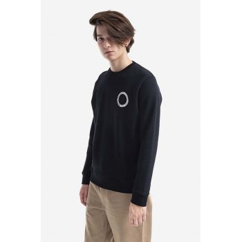 Norse Projects hanorac de bumbac Vagn BMC Logo Print bărbați, culoarea negru, cu imprimeu N20.1284.9999-9999