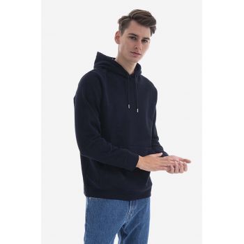 Norse Projects hanorac de bumbac Vagn Classic Hood bărbați, culoarea bleumarin, cu glugă, uni N20.1276.7004-7004