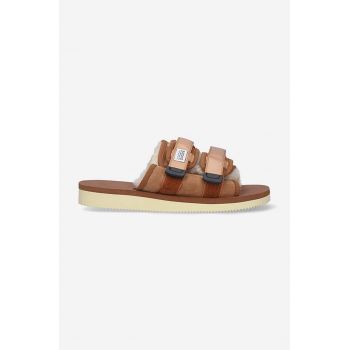 Suicoke papuci Sandały Suicoke Rubber Sole MOTO-M2AB bărbați, culoarea maro MOTO.M2AB.BROWN-BROWN