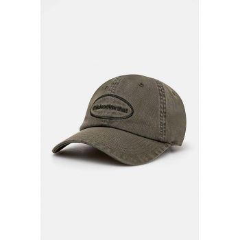 thisisneverthat șapcă de baseball din bumbac Overdyed E/T-Logo Cap culoarea verde, cu imprimeu, TN240WHWBC02