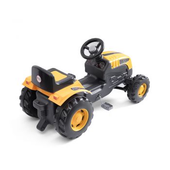 Tractor cu pedale pentru copii Jumbo Yellow