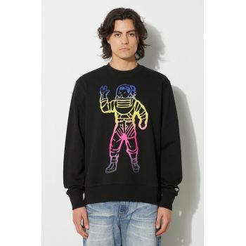 Billionaire Boys Club hanorac de bumbac Standing Astro Crewneck barbati, culoarea negru, cu imprimeu, B24228