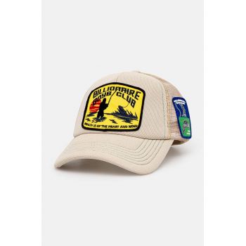 Billionaire Boys Club sapca Catch And Reel Trucker culoarea bej, cu imprimeu, B24254