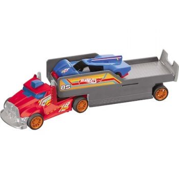 Camion Hot Wheels RC 2 in 1 - Camion de curse si camion cu remorca