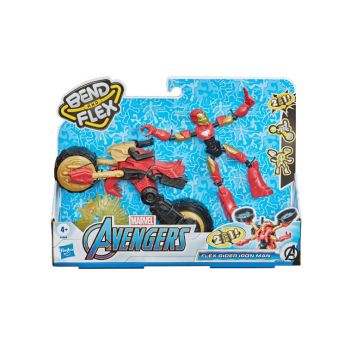 Figurina Bend and Flex Avengers - Iron Man Flex Rider