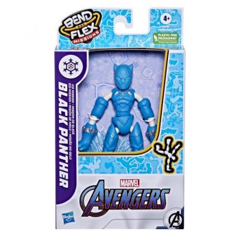 Figurina Marvel Avengers Black Panther Ice Mission, Albastru, 10 cm, 4 ani+