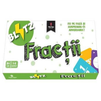 Joc educativ pentru copii Blitz Fractii, 1-5 jucatori, 8 ani+