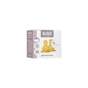 Set 2 tetine pentru biberon Bibs Latex flux mediu