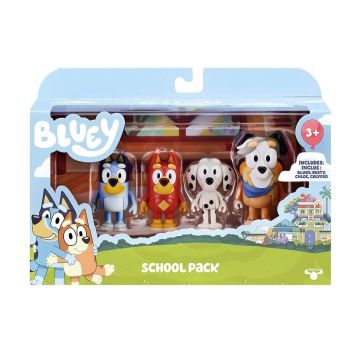 Set 4 figurine Bluey - Bluey la scoala