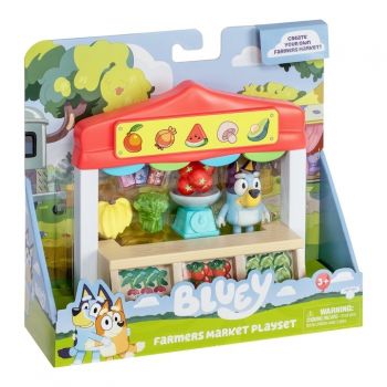 Set de joaca Bluey - Farmer's market, cu figurina inclusa