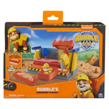 Set de joaca Paw Patrol - Rubble Crew Playset, Santier de constructie