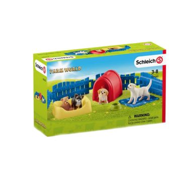 Set figurine Schleich, Adapost pentru catei