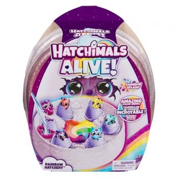 Set figurine surpriza Hatchimals Alive Curcubeu, Spin Master