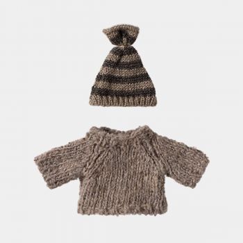 Accesorii maileg, Knitted sweater and hat, Big brother mouse