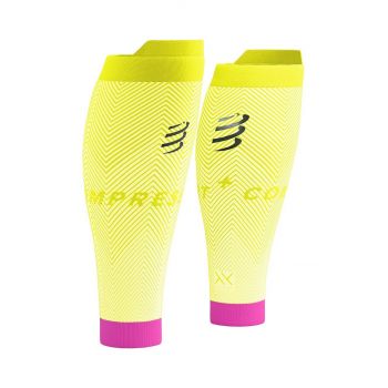 Compressport benzi de compresie pentru gambe R2 Oxygen culoarea galben, SU00048B