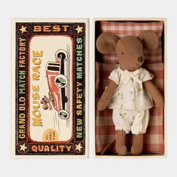 Jucarie maileg, Big sister mouse in matchbox