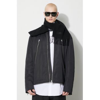 MM6 Maison Margiela geacă Sportsjacket bărbați, culoarea negru, de iarnă, oversize, S62AN0109