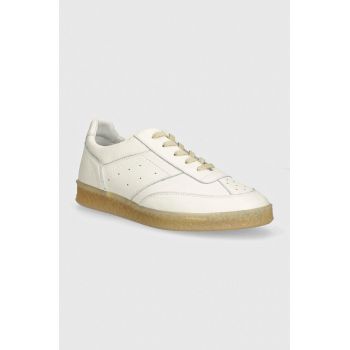 MM6 Maison Margiela sneakers din piele culoarea alb, SH1WS0003.P7016