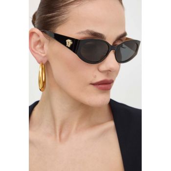 Versace ochelari de soare femei, culoarea gri