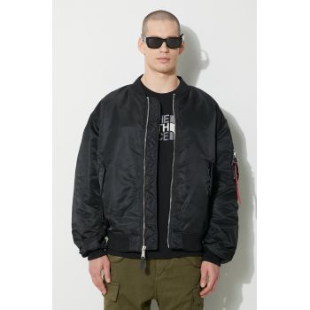 Alpha Industries geacă bomber MA-1 CS bărbați, culoarea negru, de tranziție, oversize, 136136