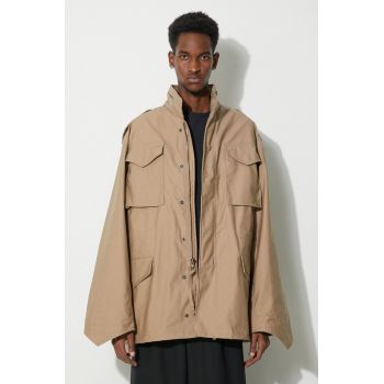 Alpha Industries geaca M-65 barbati, culoarea bej, de tranzitie, oversize, 100103