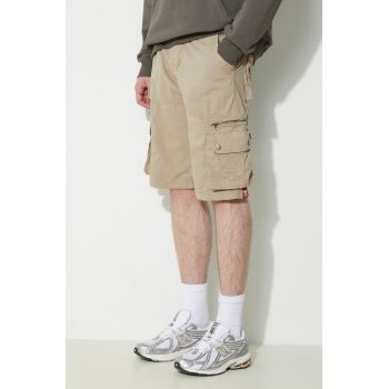 Alpha Industries pantaloni scurti din bumbac culoarea bej, 136250