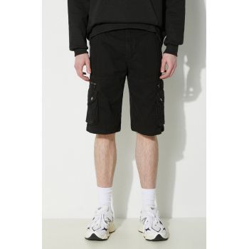 Alpha Industries pantaloni scurti din bumbac culoarea negru, 136250