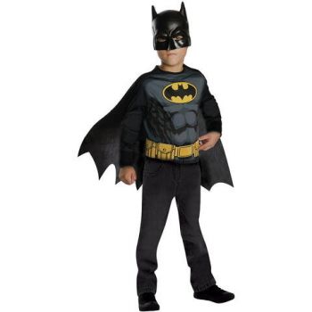 Costum Batman Copii Bluza Cu Pelerina 3ani+ Poliester Negru