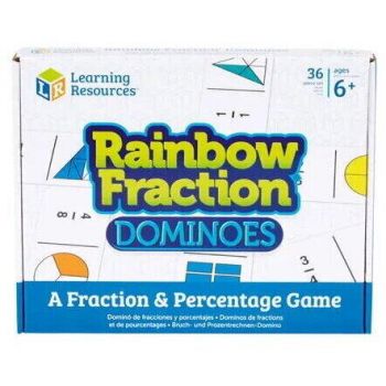 Joc Domino Rainbow Fraction 36 Piese 2-4 Jucatori 6ani+