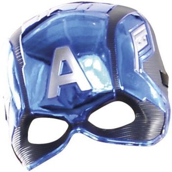 Masca Metalica Captain America 6ani+ Plastic ABS Usor Albastru