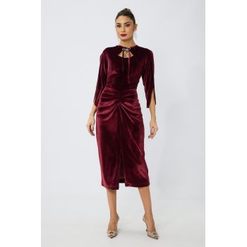 Rochie de ocazie Medana Bordo