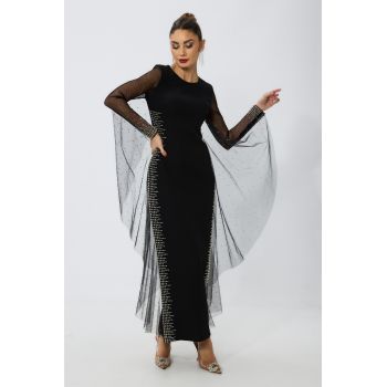 Rochie de ocazie premium Butterfly Neagra