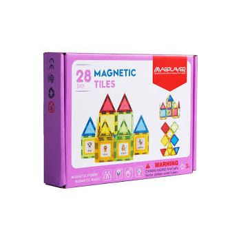 Set De Constructie Magnetic 3D  28 Piese